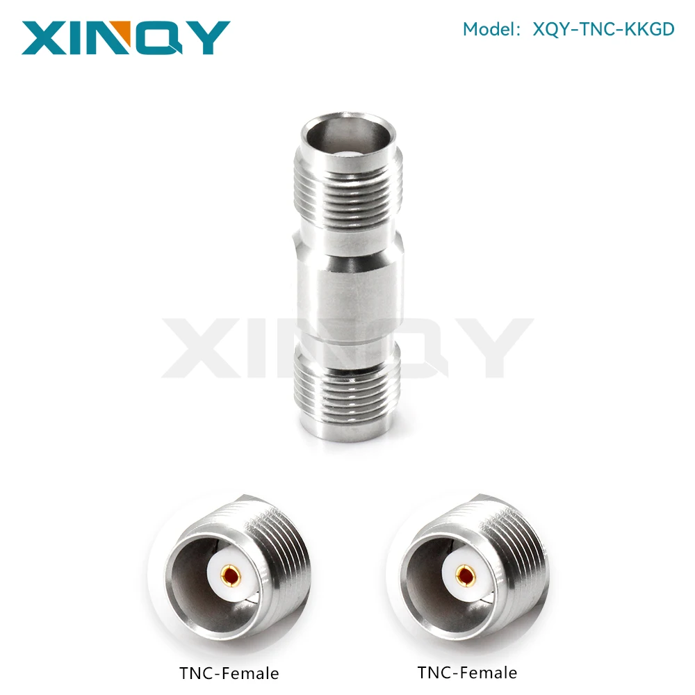 XINQY RF Adapter SMA-KK, SMA Female to Female (Dual Socket), 18GHz/26.5GHz Stainless Steel Connector
