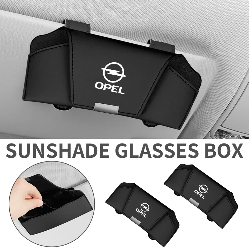 Magnetic Car Visor Glasses Holder Sunglasses Storage Box Accessories For Opel Corsa Astra Insignia Vectra Zafira Meriva Mokka Gr