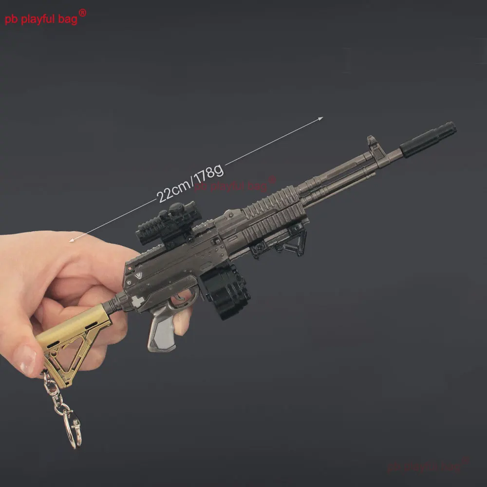 AEK – modèle de fusil en métal de 22cm, jouet, figurine d'action CS, arme de jeu, porte-clés en alliage, pendentif, cadeau de noël, jouet pour enfants, artisanat ZG390