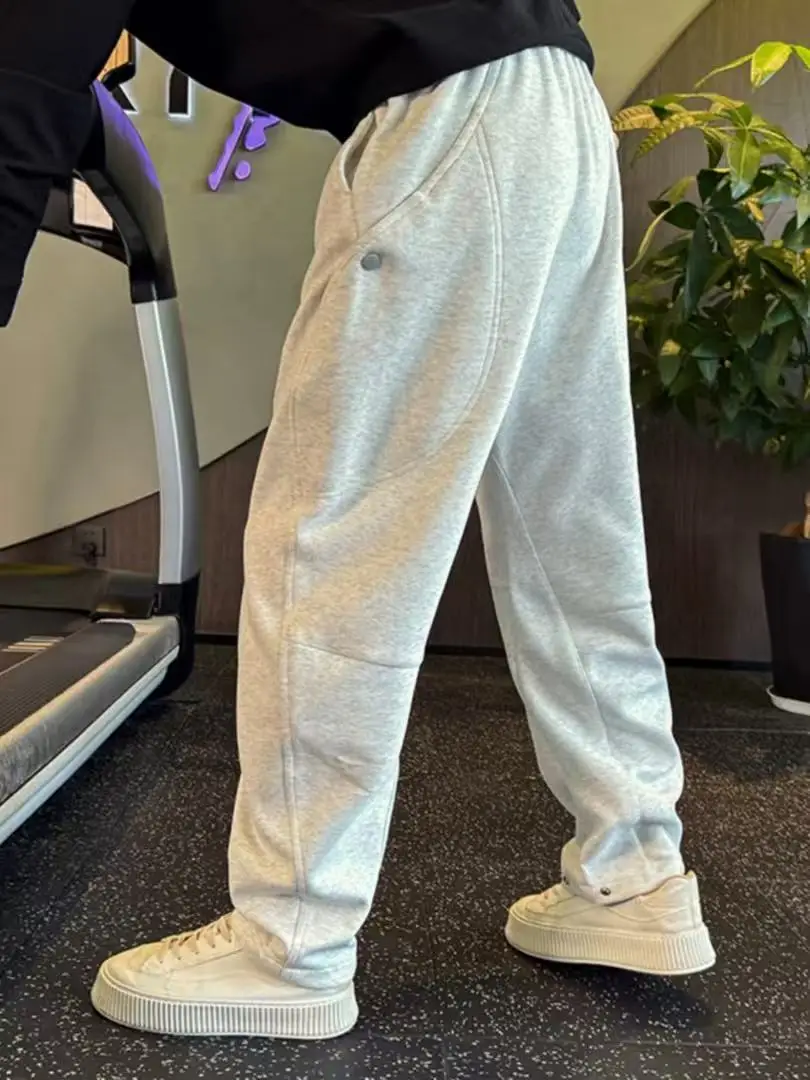 

Trendy Straight Leg Pants Spor Loose Fit Men's Casual Trousers All-Match Spring Autumn ular Sle Comfortable Long Pants