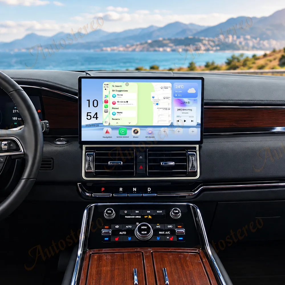 Dual System 13.1 Android For Lincoln Navigator 2016-2024 SYNC Car GPS Navigation Multimedia Player Car Radio Tape Maps Head Unit