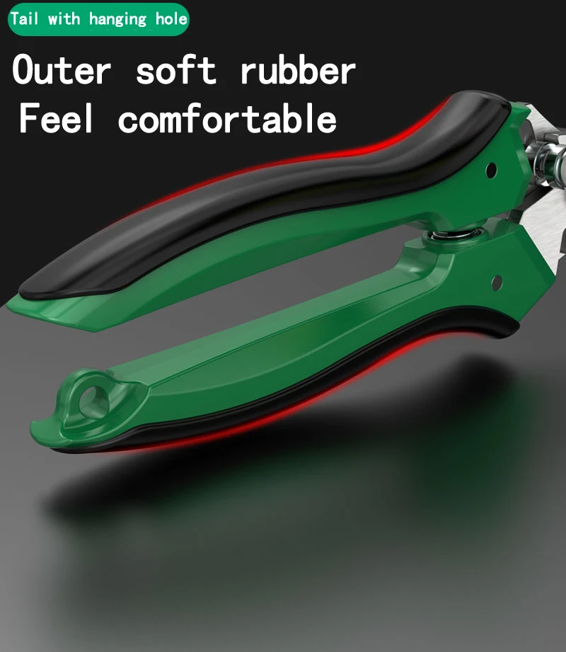 LAOA Stainless Steel Multifunctional Serrated Powerful Scissors Electrician's Scissors