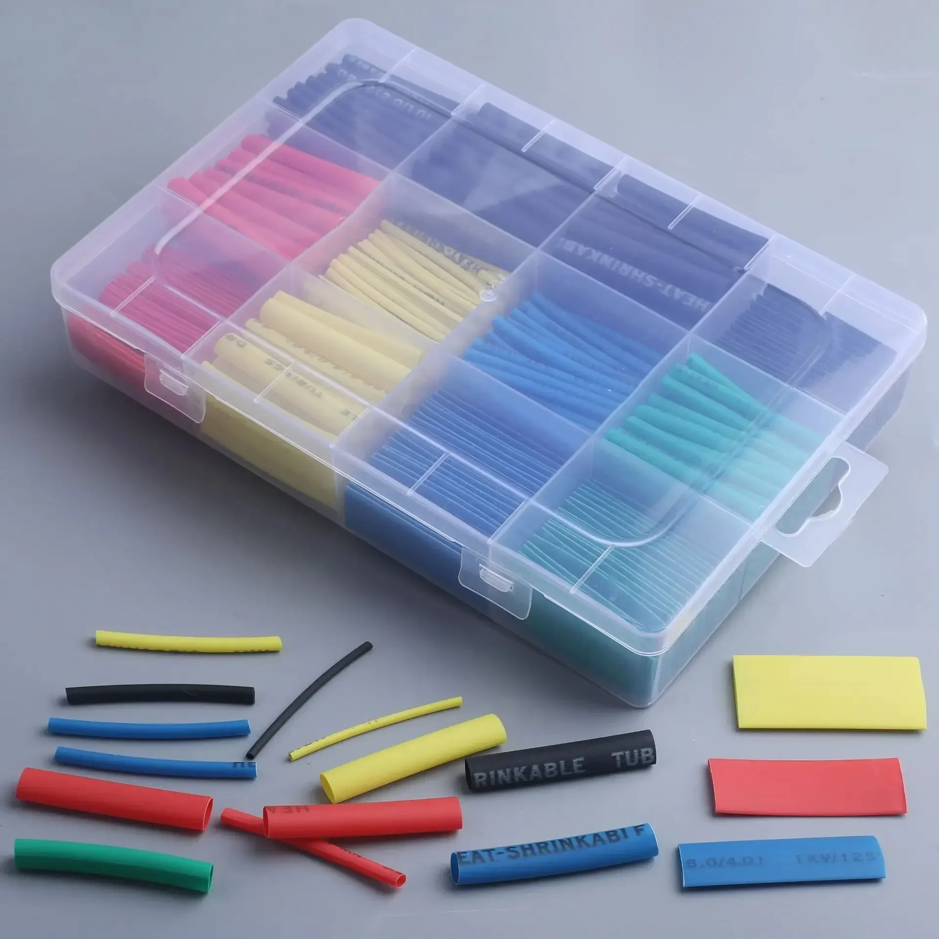 

850pcs Environmentally Friendly Heat Shrink Tubing Boxed 2 1 Heat Shrink Tubing Set Boxed Color Heat Shrink Tubing Combination