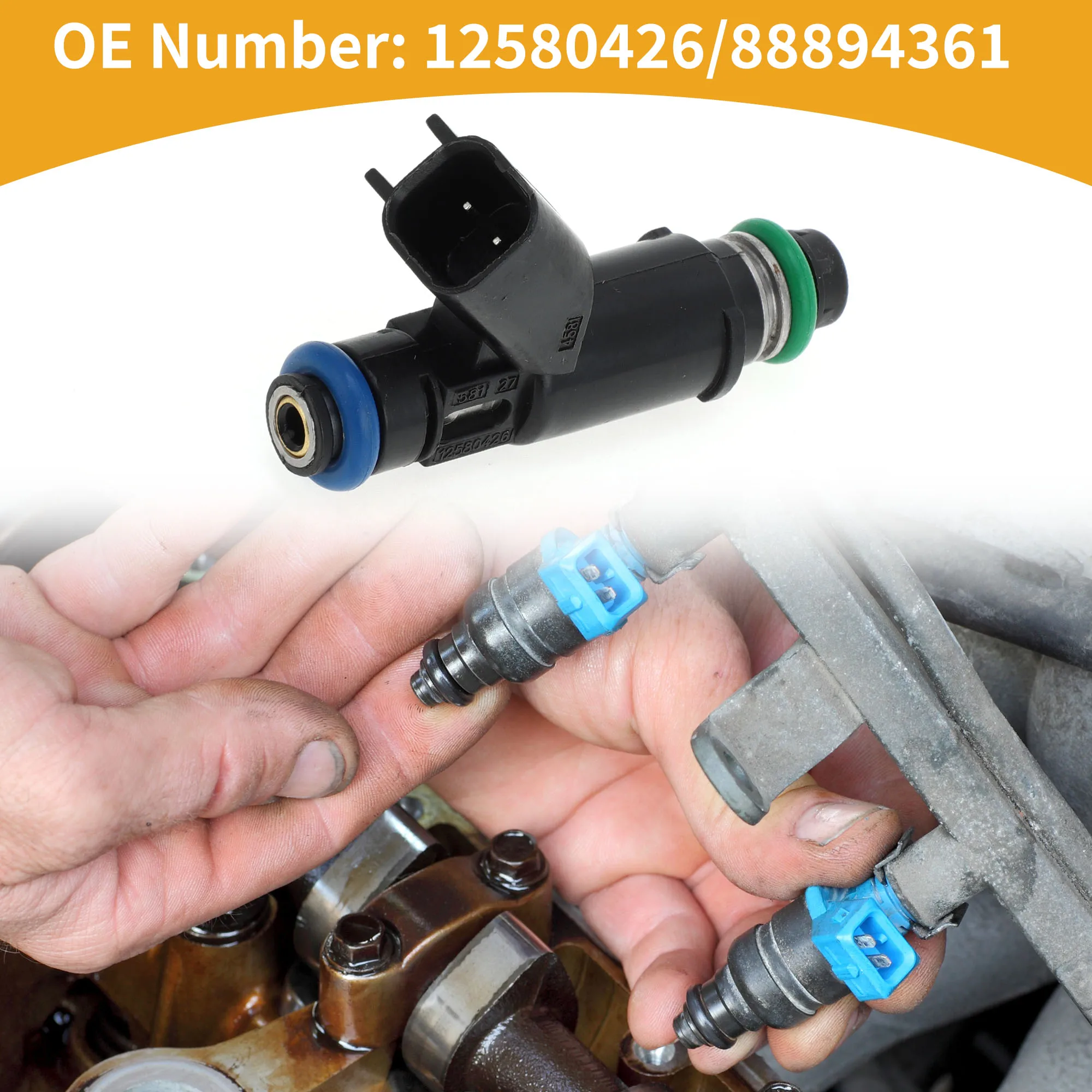

Топливная форсунка UXCELL No 12580426/88894361 для GMC Sierra 1500 02-05, 1 шт., черный