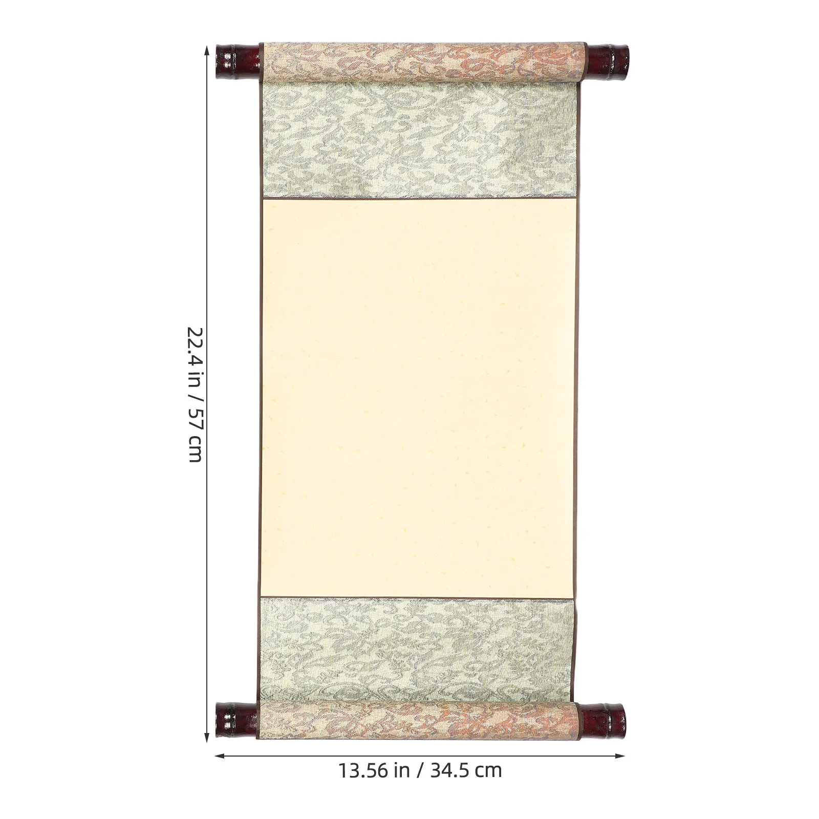 Chinese Blank Scroll Xuan Paper Art Scroll Unfinished Hanging Canvas for Calligraphy Practice Traditional Painting Paper Cutting
