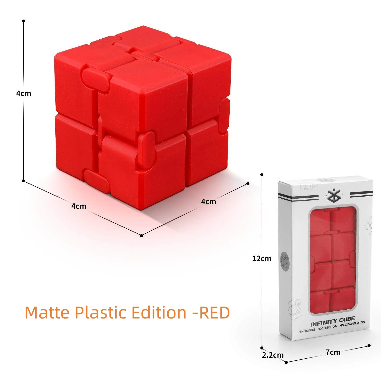 Legering & Kunststof Infinity Cube Fidget Toy Ultra-duurzame Sensorische Stressverlichter voor Volwassenen & Kinderen Angstverlichtende Cadeau