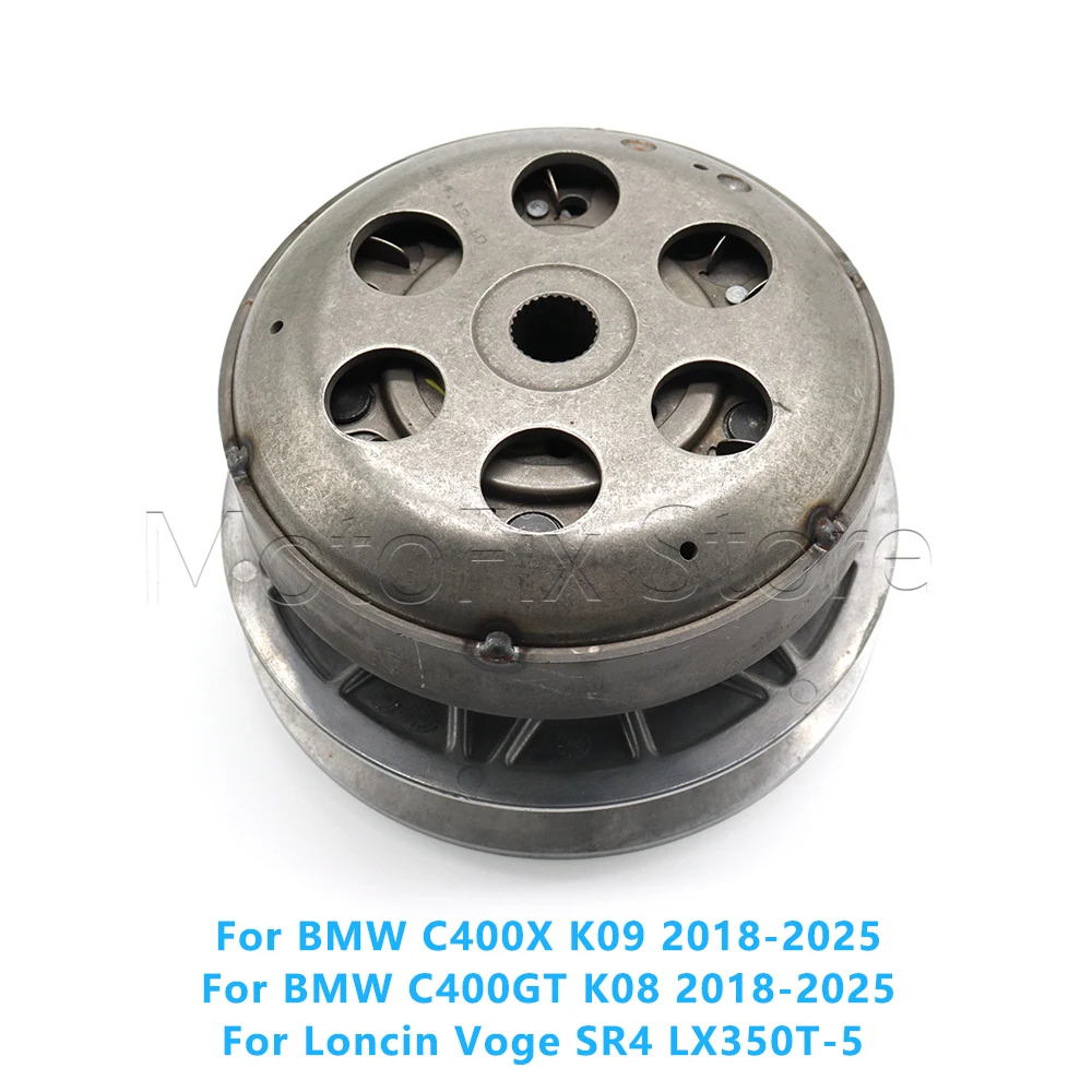 Driven Variator Pulley Assembly Pulley Clutch Drive Plate For BMW C400 X GT C400X K09 C400GT K08 2018-2025 For VOGE SR4 LX350T-5