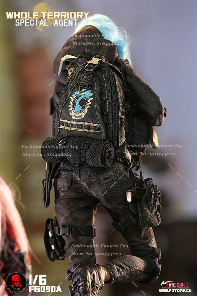 Mainan Fire Girl FG090 1/6 Prajurit Wanita Omni-Agent CQB Tim Taktis Set Perlengkapan Tempur Camo Cocok untuk Boneka Model Figur Aksi 12 Inci