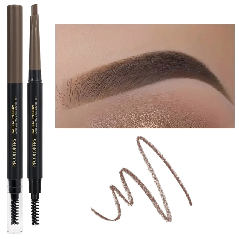 Lápiz de cejas Natural de larga duración suave No florece lápiz de cejas marrón negro cosméticos de maquillaje