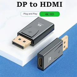 Puerto de pantalla de 1080P a HDMI, adaptador macho a hembra, Cable de Audio y vídeo Compatible con DP a HDMI para PC, TV, portátil y proyector