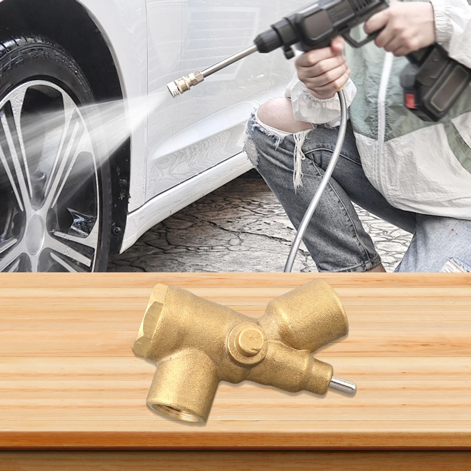 

For Pressure Washers Copper Valve For Car Wash Pressure Washer Valve Body Secure And Reliable Connection Simplified Installation