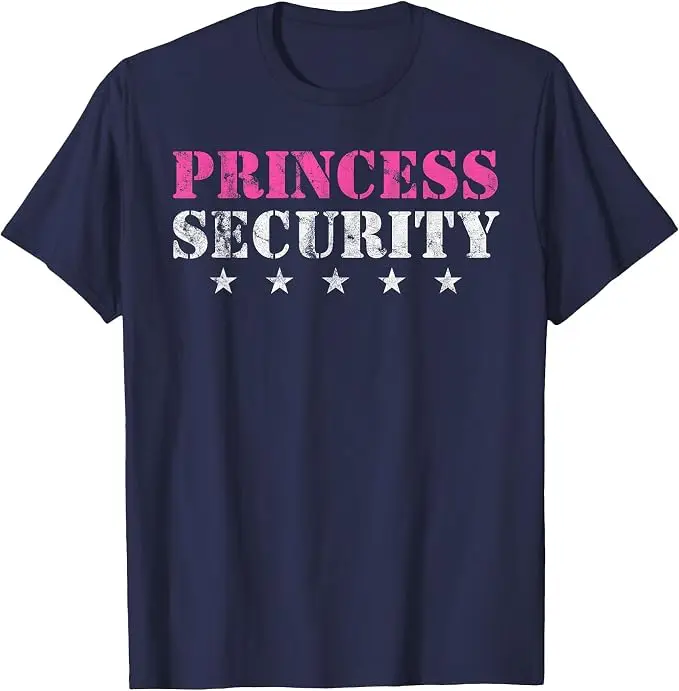 Prinzessinnen-Sicherheits-Geburtstagsparty Lustiges Papa-Mädchen-Freund-T-Shirt Y2k Herrenmode Vater-Ehemann Neuheit Geschenk Persönlichkeits-T-Shirt – Detail 14
