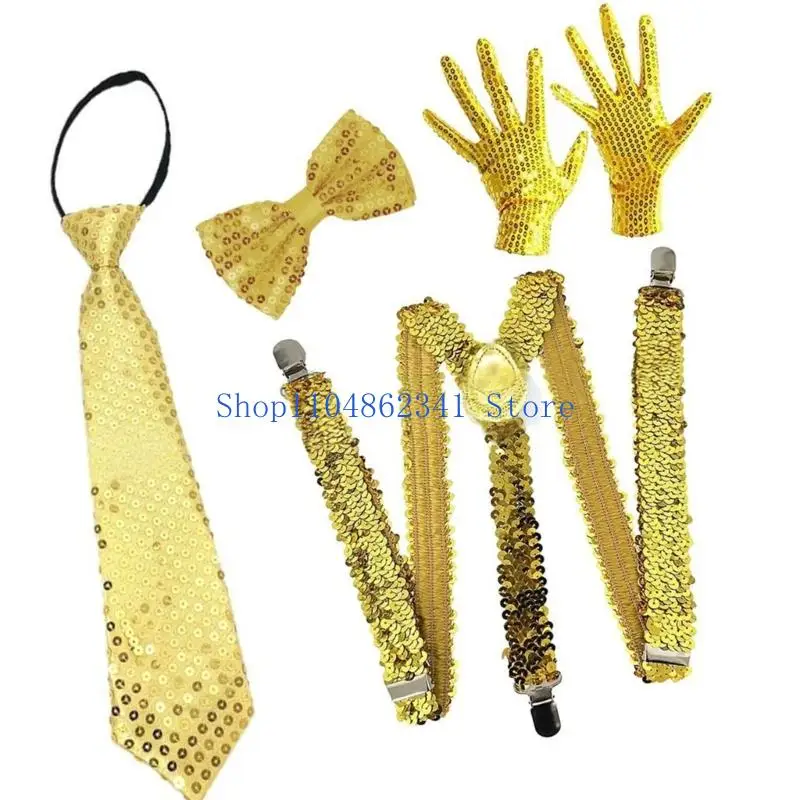 5ASD Disco Dance Practice guanti pratici Polyester in tessuto traspirante Accessori per costumi Design Show Uso