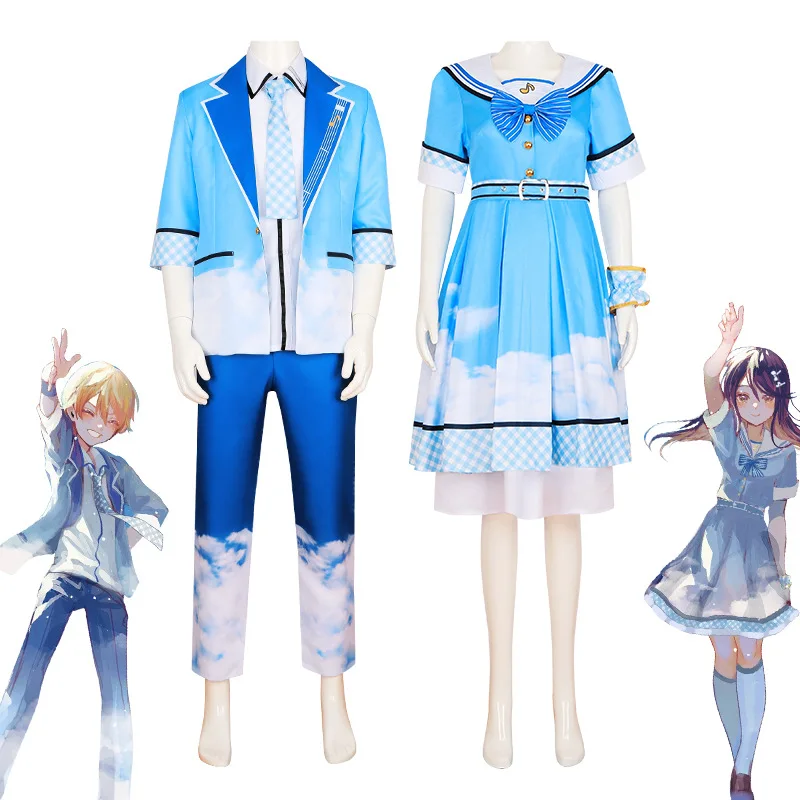 

Azusawa Kohane Tenma Tsukasa Cosplay Clothess Suit Game Uniforms Sailor Clothing Coat Shirt Pants Project Sekai Colorful Stage