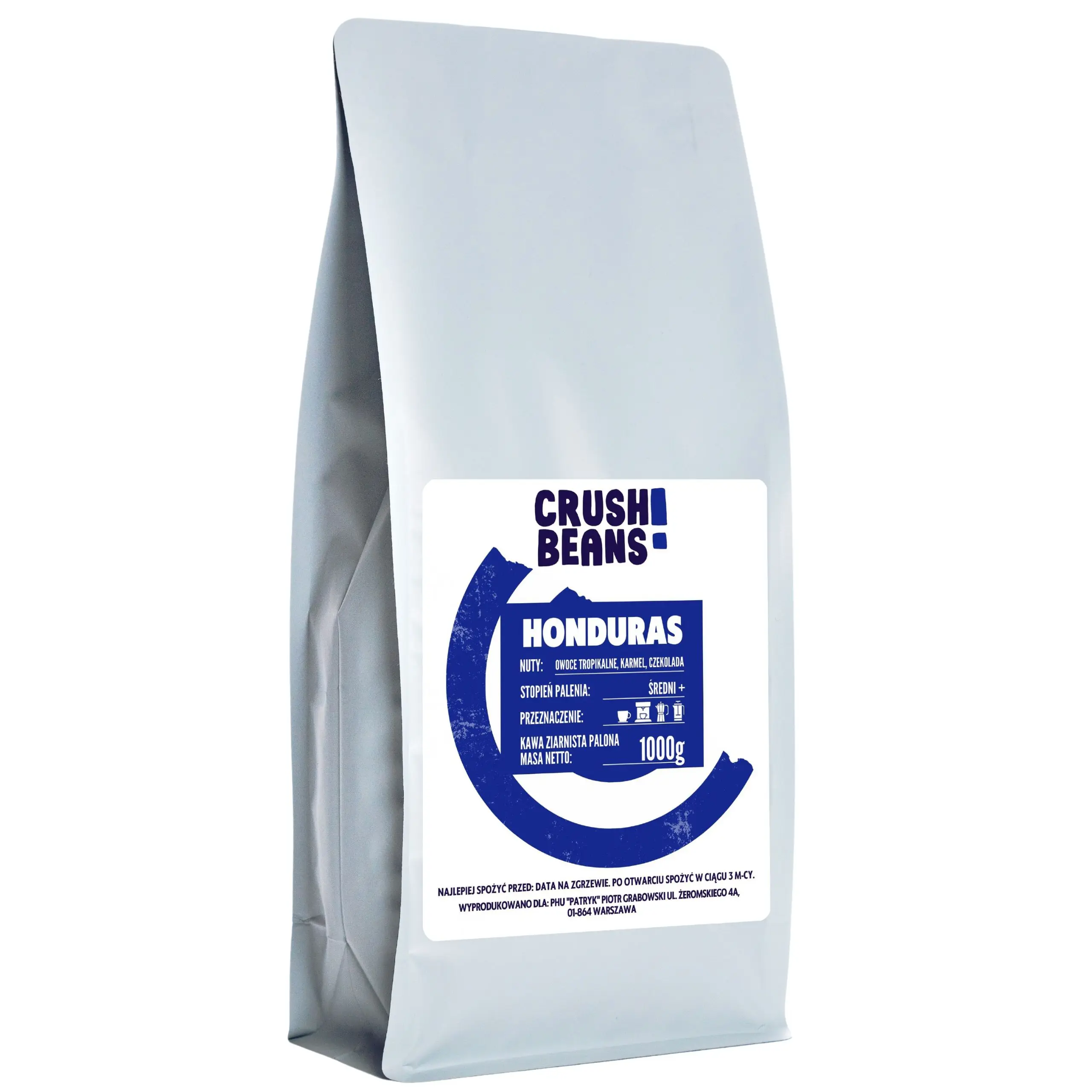 Kawa mielona 1kg HONDURAS Crush Beans Arabica