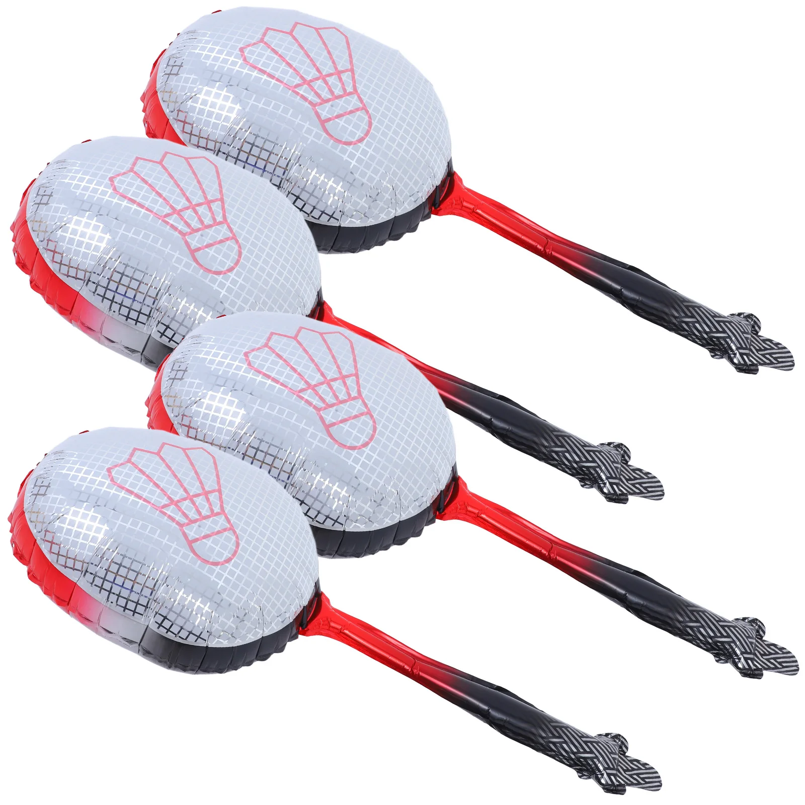 

4 Pcs Film Balloons Sports Themed Badminton Party Decorations Bachelorette Balloon Tennis Racket Balloon Large