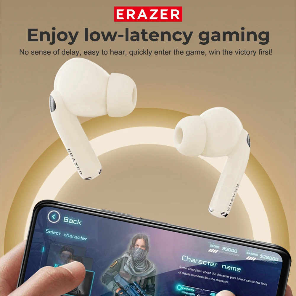 ERAZER XT89 PRO سماعات ترجمة بلوتوث 5.4 سماعات رأس لاسلكية للدردشة، تطبيق معادل ترجمة في الوقت الحقيقي