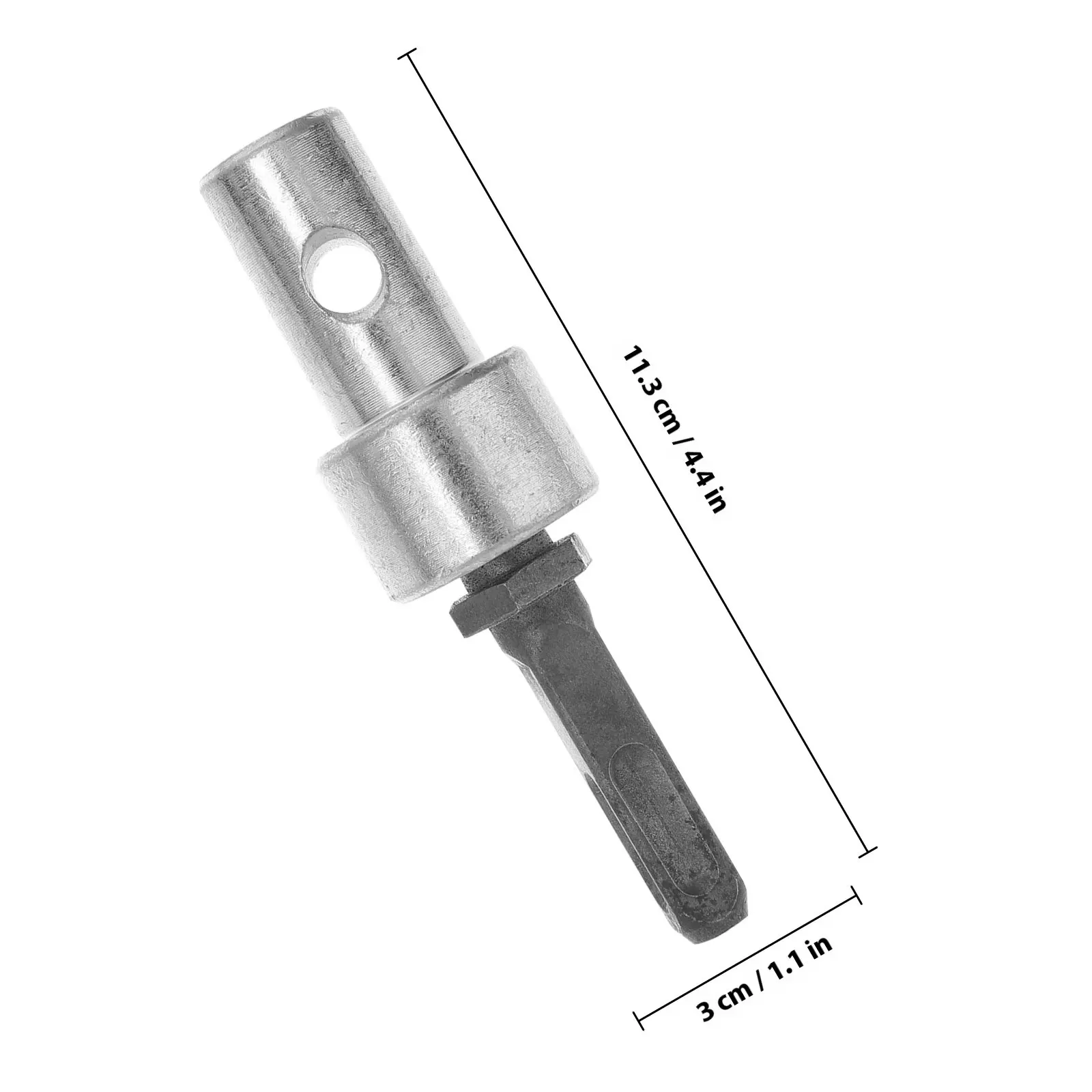 Garden Drill Adapter Steel Construction For Garden Electric Hammer Rod Power Converter Heavy Duty Heat Treated