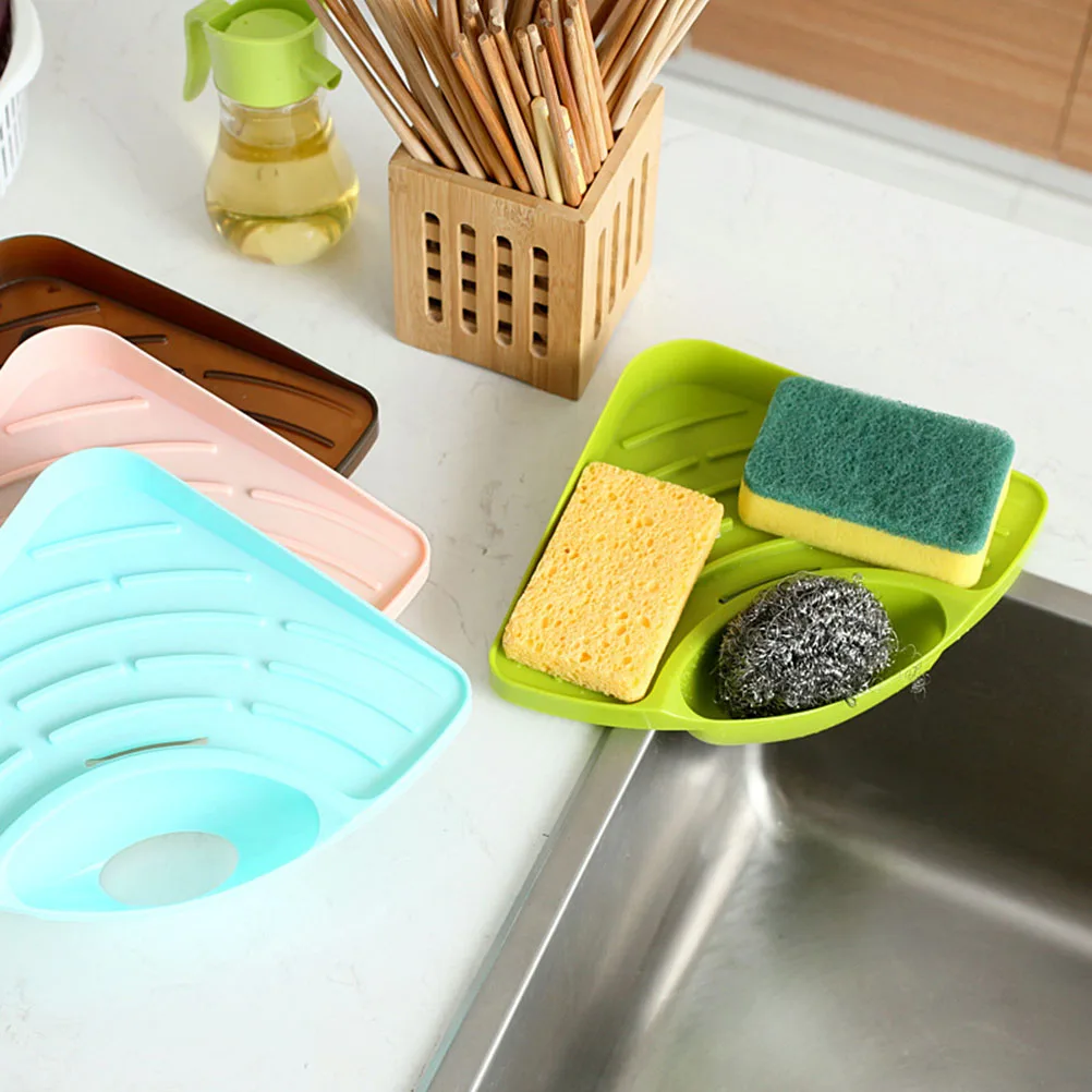 

Triangle Shelf Rack Sink Drain Holder Sponge Sink Holder Sponge Holder Triangle Shelf Holder Soap Holder
