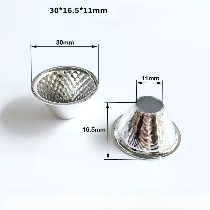 20-44.2mm Optical LED Reflector Cup for COB Lamp Beads Multiple Beam Angles  Condenser Bowl