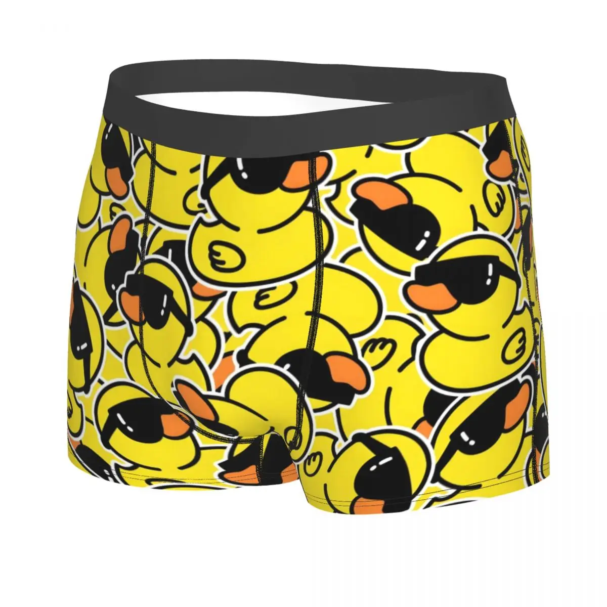 Custom Rubber Ducky Pattern Underwear Men Stretch Boxer Briefs Shorts Panties Soft Underpants For Homme