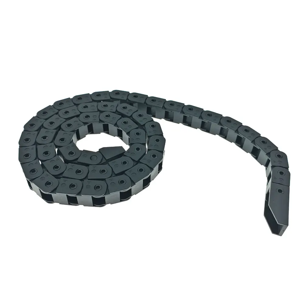 Arraste Cadeia Tipo Ponte Cable Carrier com Termina, CNC Router 3D Machine Parts, 7x7mm, 10x10mm, L1m