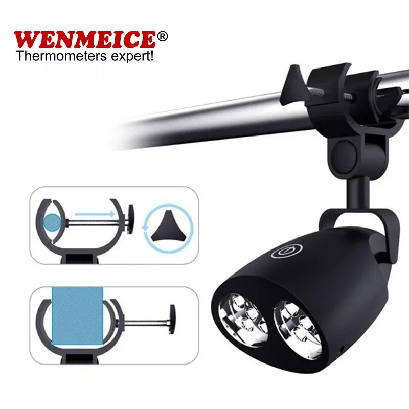 360 ° rotating barbecue light, Amazon LED lighting outdoor barbecue light live filling light