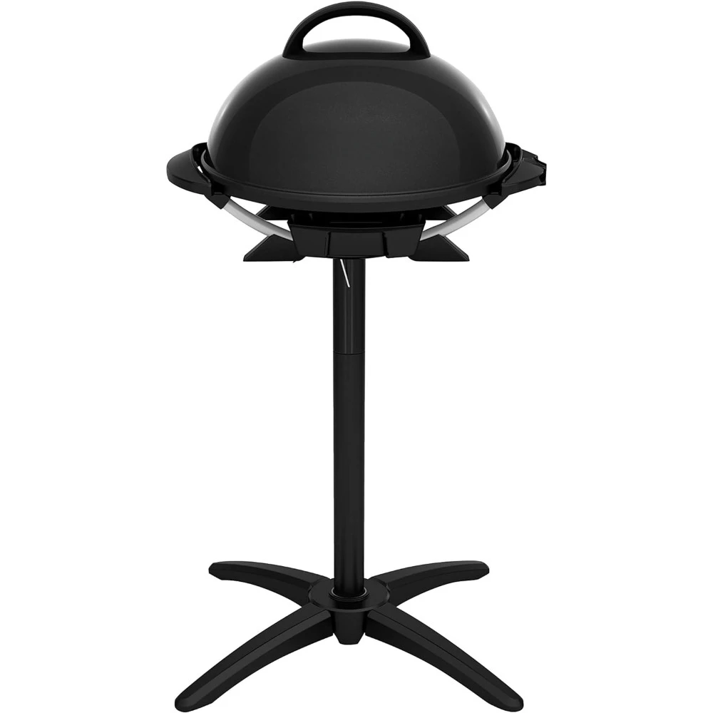 Indoor/Outdoor Electric Grill, 15-Serving, black