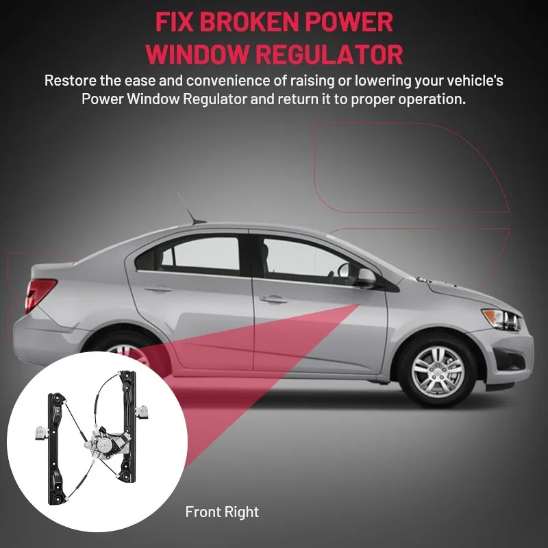 

748-975 Стеклоподъемник с передним правым двигателем для Chevy Cruze 2010-2012 2010-2012 2011 2012 10 11 12