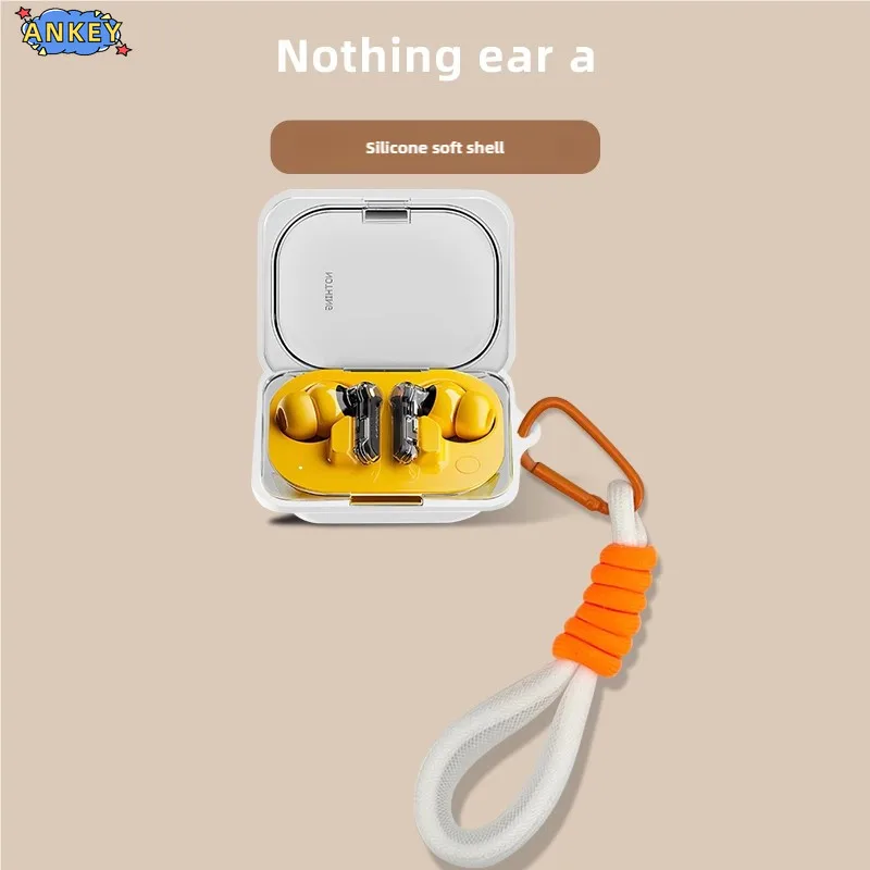 for Nothing Ear (a) Case Soft Protective Cover Nylon Lanyard Headphone Shells Anti Dust Sleeve Hand Rope Strap Accessories