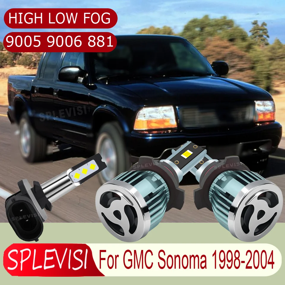 

warranty Eliminate Frequent Replacements LED Extend Life Headlight foglight For GMC Sonoma 1998 1999 2000 2001 2002 2003 2004