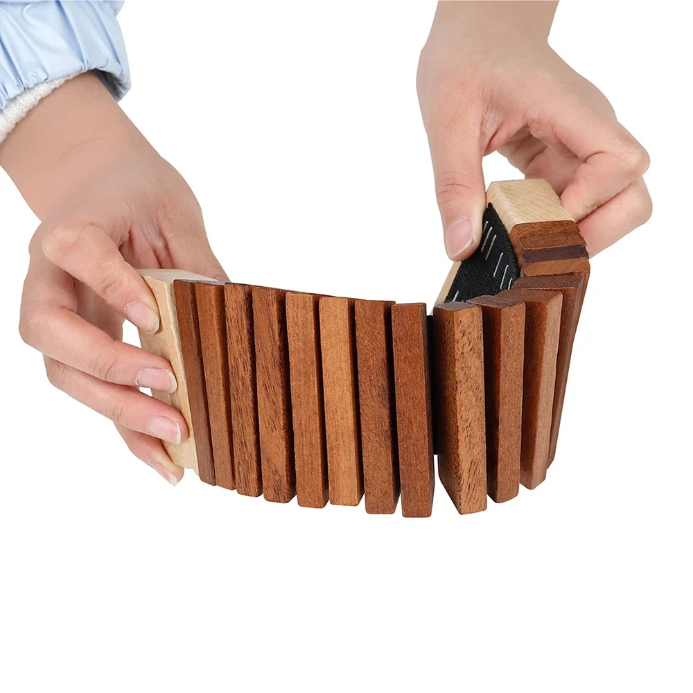 Orff Musik instrumente Holz Kastagnetten Klöppel Shaker Percussion Zahn Holz Echolot Kinder Lernspiel zeug Anfänger Allegro – Detail 1