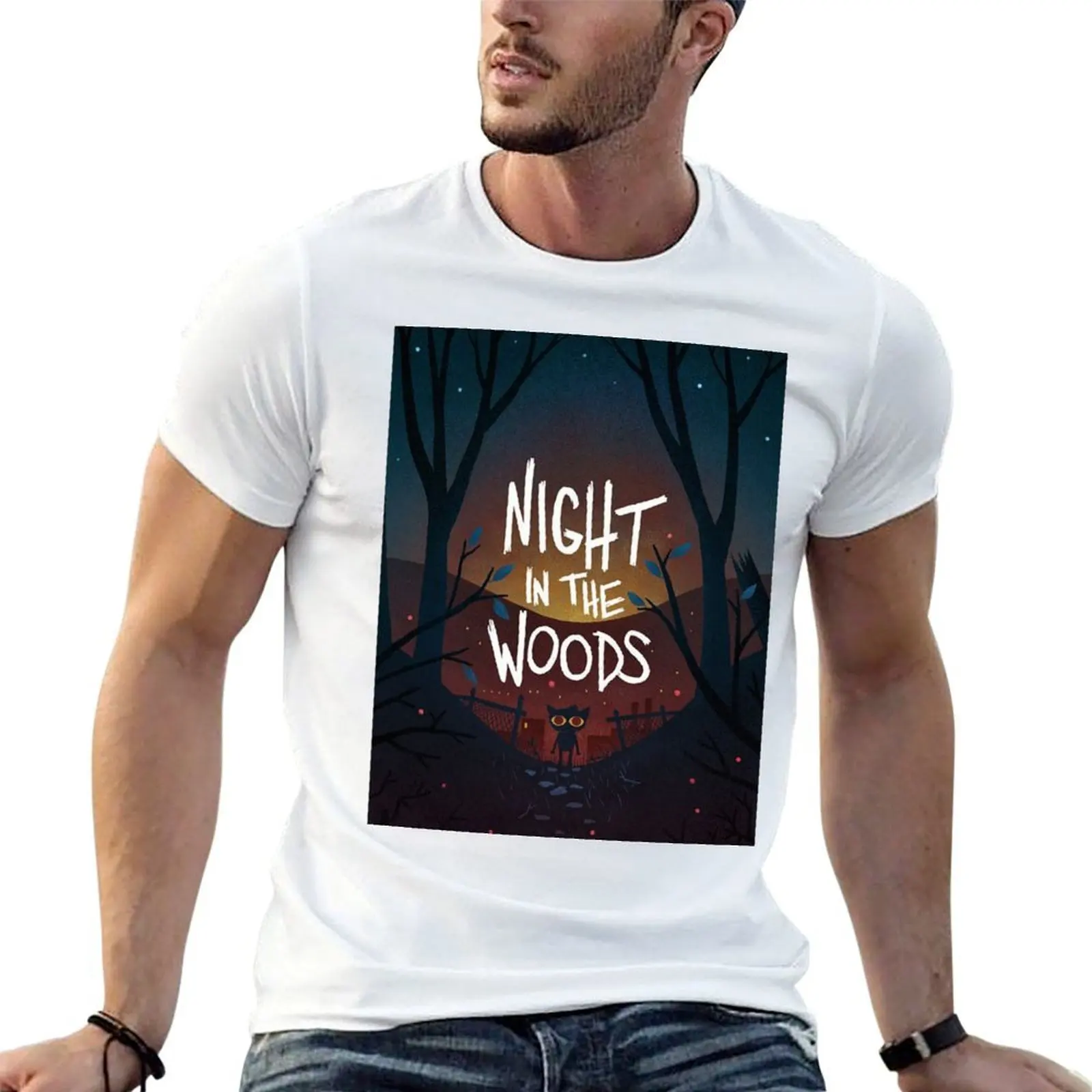 

Night in the woods T-Shirt funny t shirts dark humor t shirt men 100% cotton luxury brand t shirt man cotton T-shirt