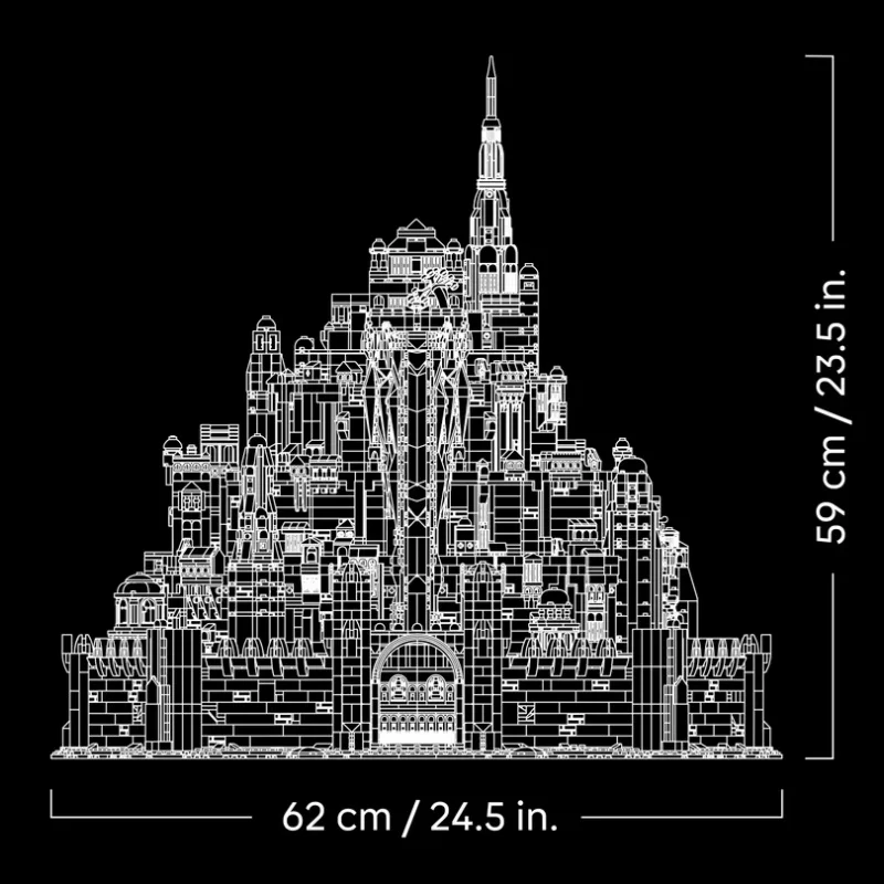 The City Capital Minas Tirith Home Decor Dispaly Model Adults Gifts Cheapest DIY Bricks Building Blocks Suitable 8278pcs 2026 image 3
