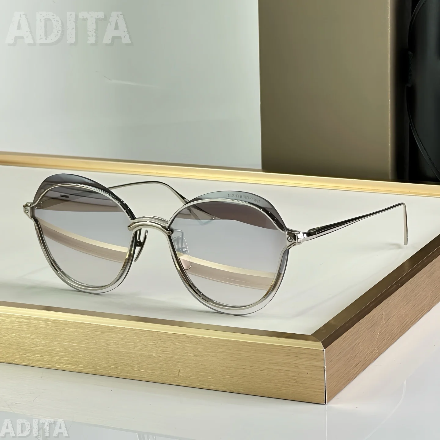 

ADITA NIGHTBIRD TWO DT519 Top Quality Sunglasses for Men Classic Women Luxury Brand Fashion Designer sunglasses UV400 With box