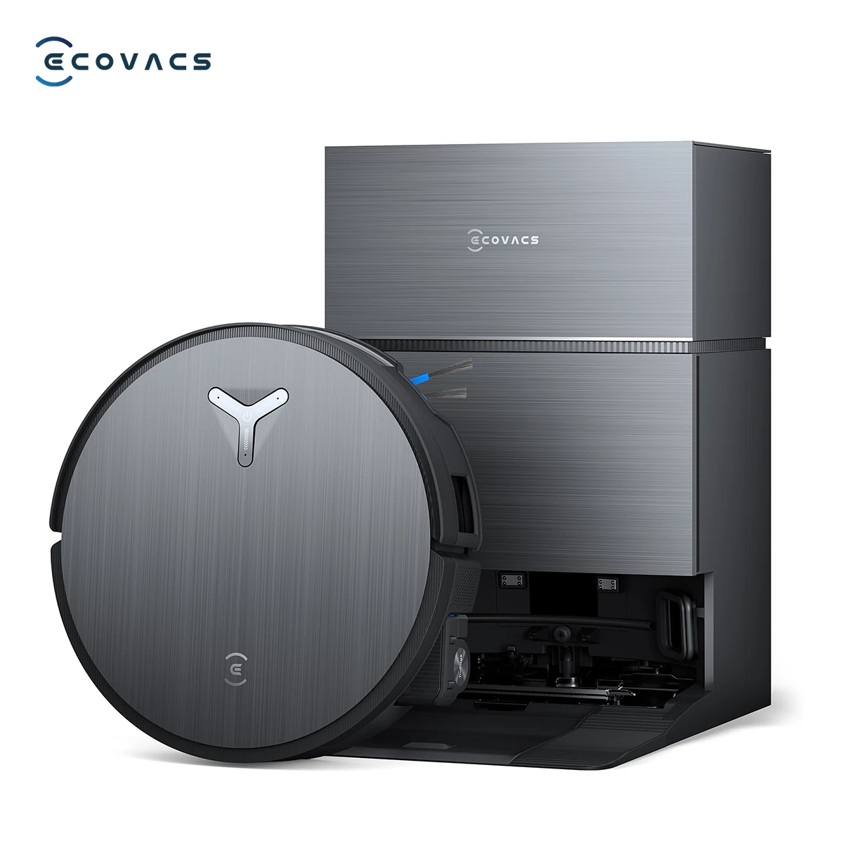 ECOVACS DEEBOT X11 PRO OMNI Saug- und Wischroboter, 19.500 Pa Saugkraft, ZeroTangle 3.0, OZMO ROLLER 2.0, KI-Fleckenerkennung, Selbstreinigung