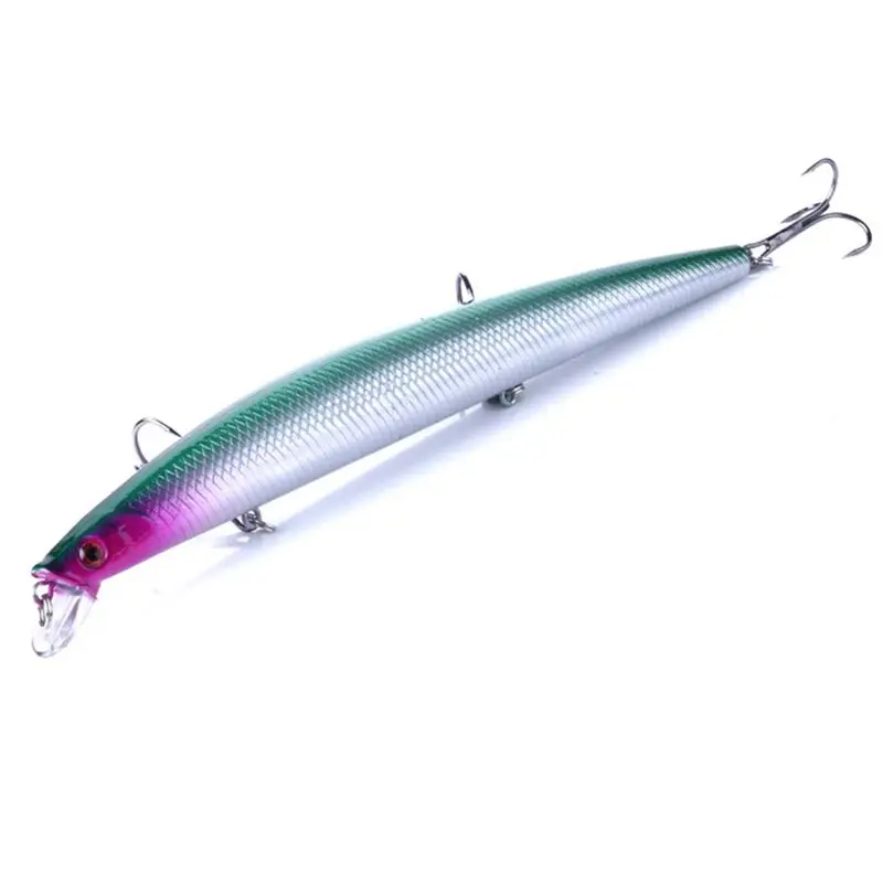 Stable- 10Pcs Mixed Color Fishing Lures Set 18cm 246G Treble Hooks Lifelike Bait Bass Wobbler Crankbait
