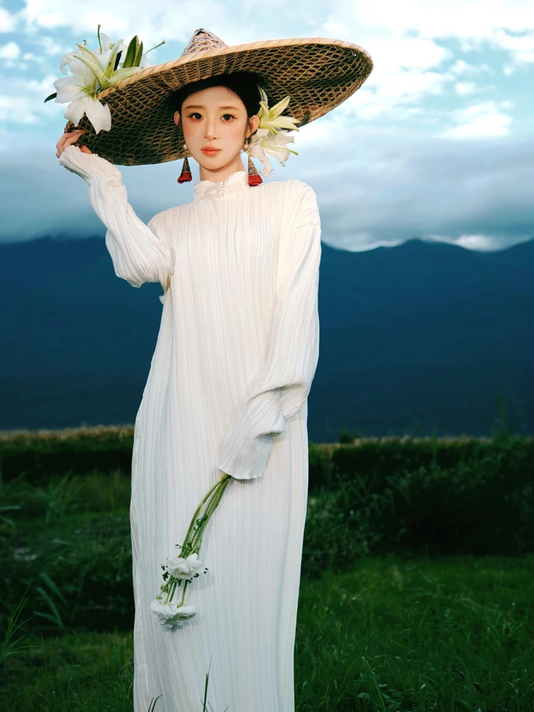 

New Chinese Style Retro Robe Photography Studio Portrait Art Photo Costume High-End Feelings Individuality Ethnic Stage Wear