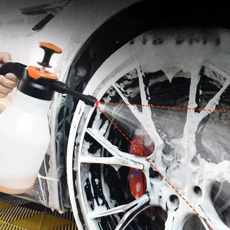 Car Beauty Car Wash Foam Spray 2L Pot Manual Professional Air Pressure Car Wash Artifact Gardening Watering Atomizing PB Pot