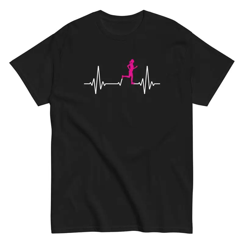 

Running T Shirt Marathon Heartbeat Women Triathlon Runner Gear