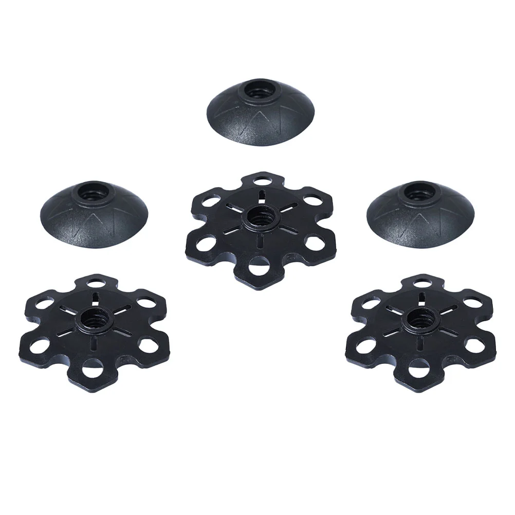 6 Pcs Mud Tray Tip Replacement for Walking Poles Alpenstock Hiking Accessories Gear Lightweight Rubber Large Area