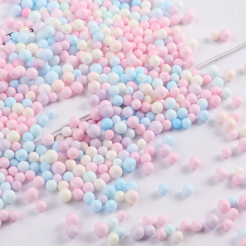 Multi Color Foam Balls Mini Beads Polystyrene Styrofoam Filler Bubble Ball DIY Wedding Craft Christma Party Decoration 2-4/4-6mm