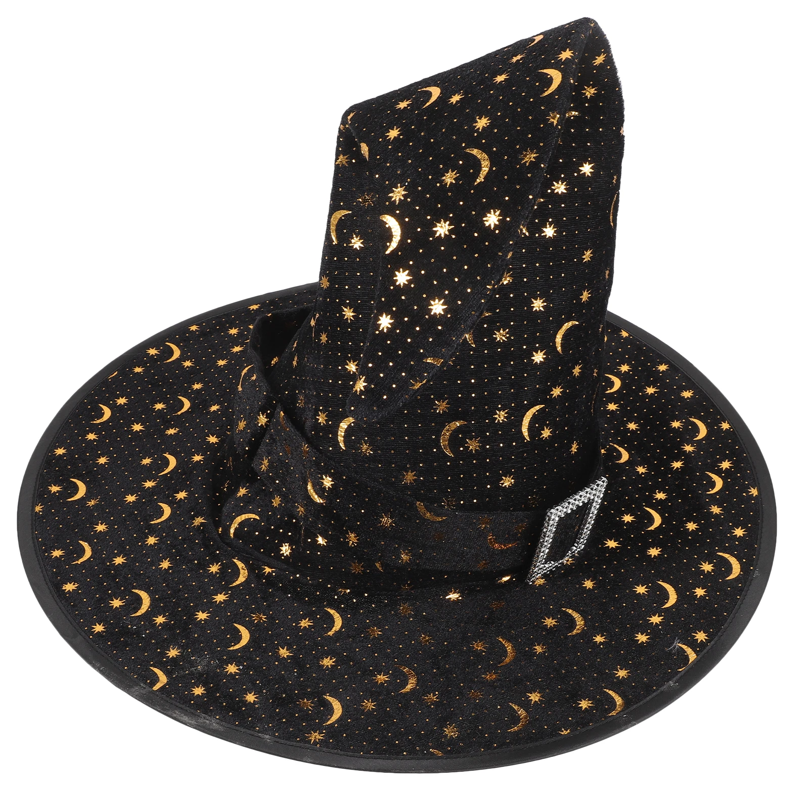 

Halloween Witch Hat Costume Party Festival Cosplay Accessories Outdoor Headdress Corner Piece Shape Hat Selfie Prop Cap