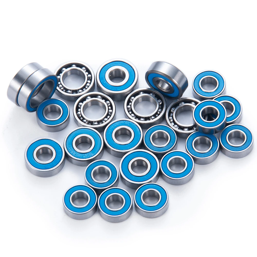 AXSPEED 24Pcs Wheel Hub Axles Sealed Bearing Kit for Axial Capra Currie F9 1/10 RC Crawler Car Truck Model Parts