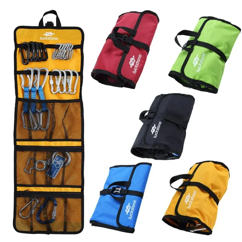 

Rock Climbing Storage Bag Gear Equipment Organized Storage Bag Carabiner Organized Bag