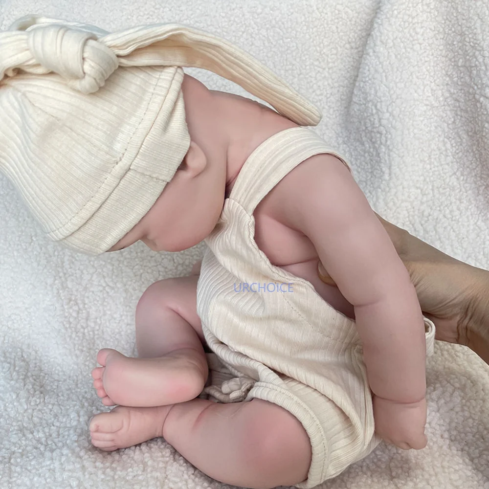 20Inch Hand Painted Silicone Reborn Baby Doll Soft Adorable Girl Open Eyes Babies Doll Children Day Gift For 3+ Year Olds