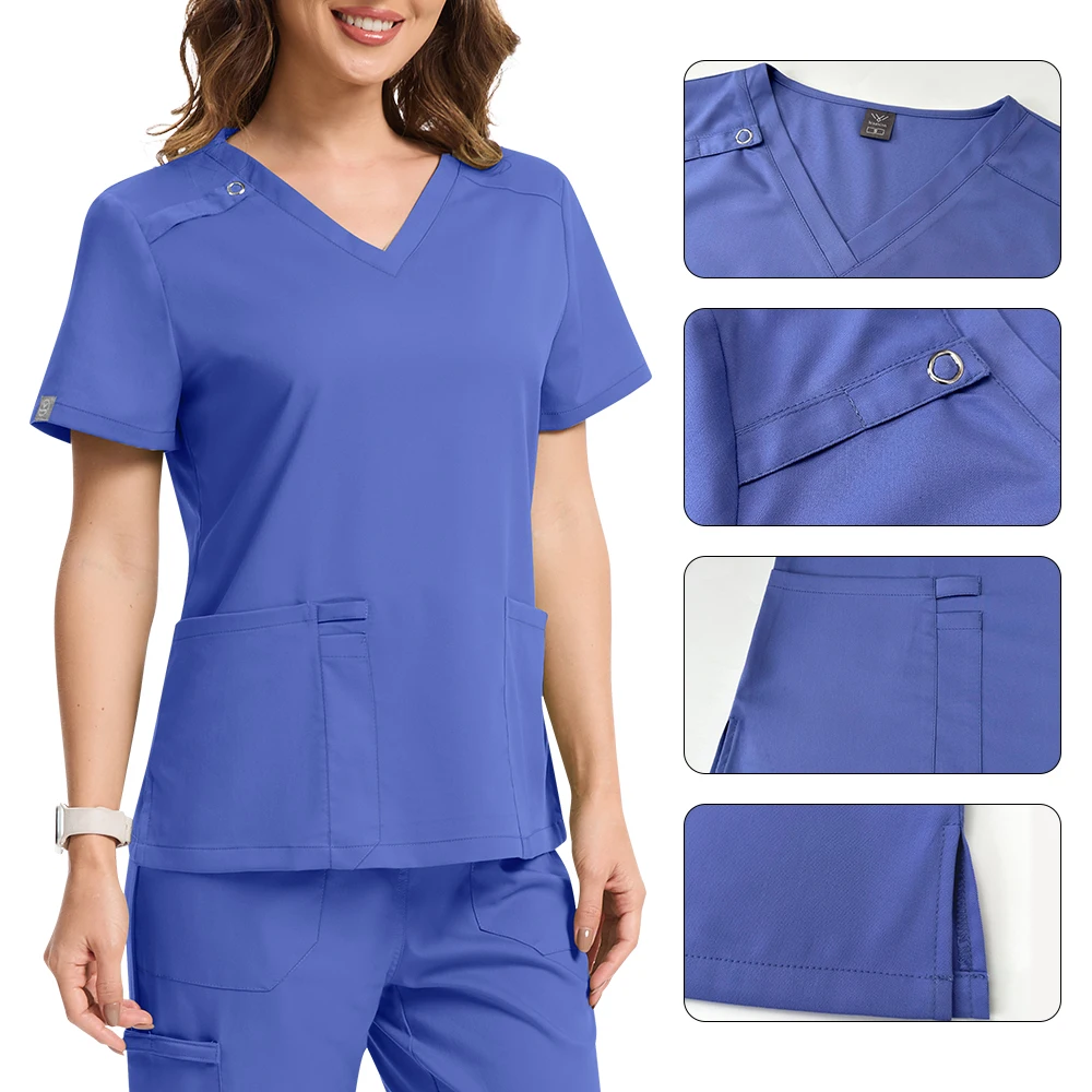 Vêtements de travail vétérinaires pour toilettage d'animaux de compagnie, uniformes de soins infirmiers médicaux pour dentiste, vêtements de travail chirurgicaux pour hommes, ensemble de gommage d'infirmière d'anesthésiste