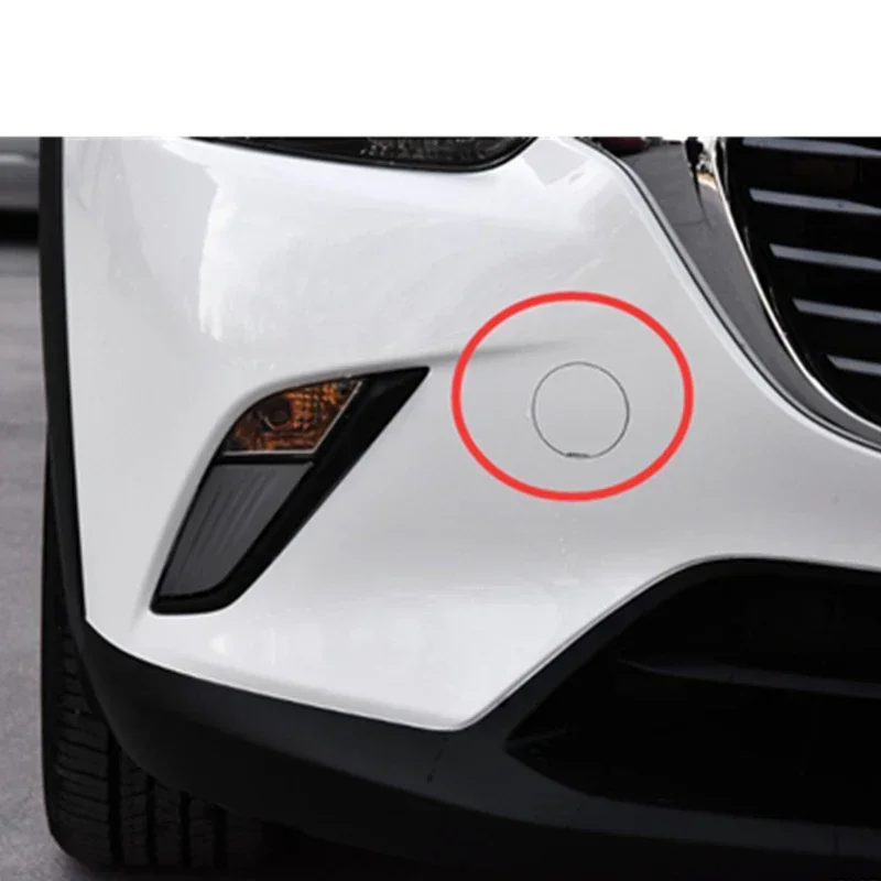 For Mazda CX3 CX 3 2014 2015 2016 2017 2018 2019 2020 2021 2022 2023 1 Pair Car Front Bumper Tow Hook Cover Trailer Cap