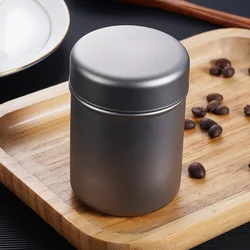 200ML Pure Titanium Tea Can,Natural Color,Sealed,Antibacterial Fresh-keeping,Moisture-proof,Mildew proof,Snack Storage,Candy Box