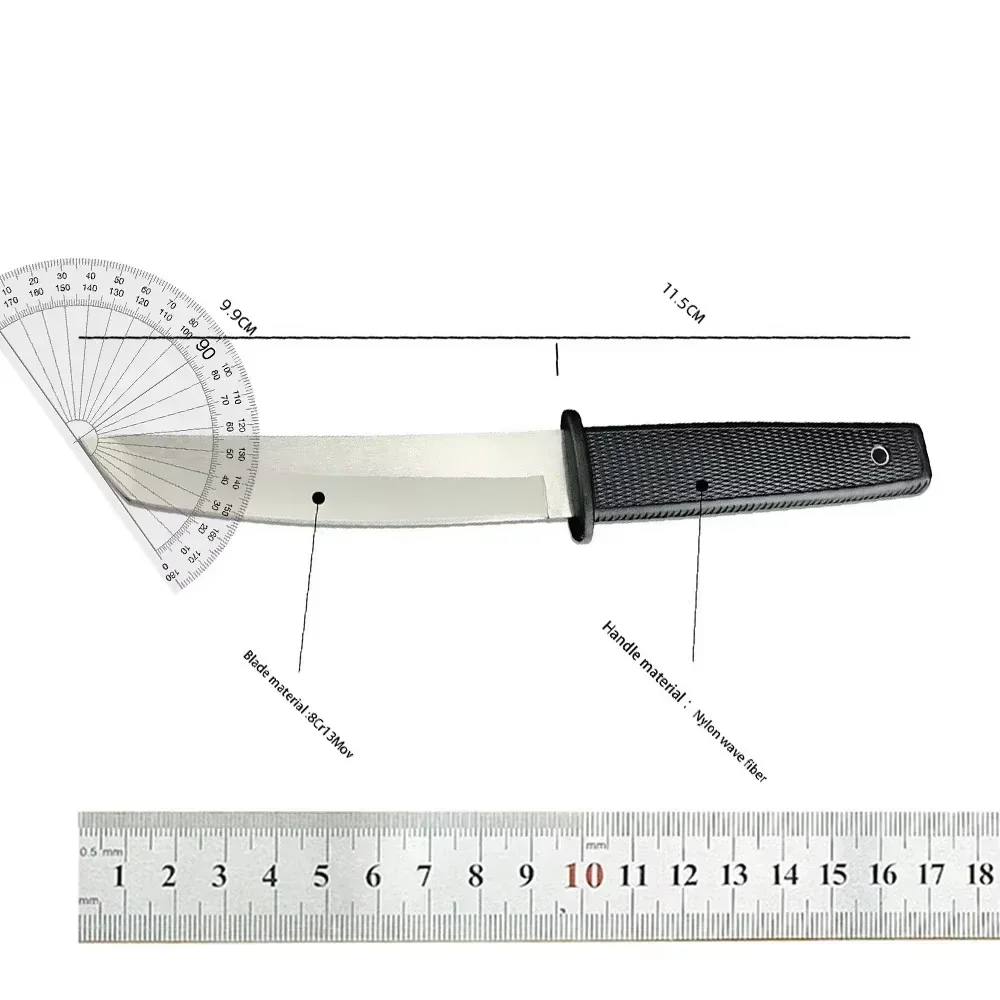 6 Styles CS Katana Fixed Blade Military Knife 440C Tanto Blade ABS Handle Tactical Outdoor Combat Hunting Survival Tools